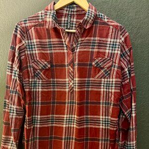 Kuhl Flannel Pullover Shirt Size Size Medium